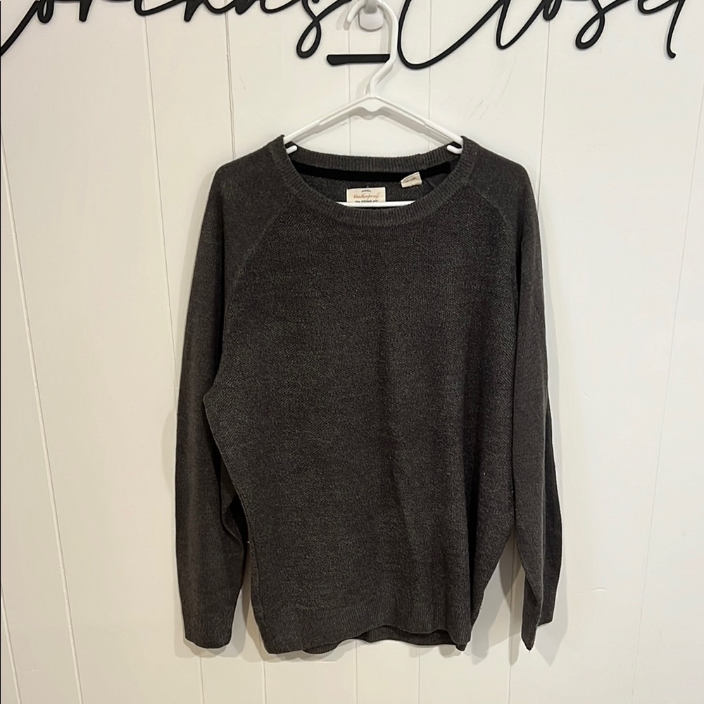 WEATHERPROOF VINTAGE Dark Gray Acrylic Knit Sweater XXL